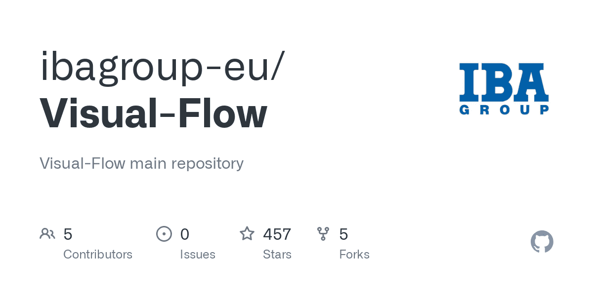 GitHub - ibagroup-eu/Visual-Flow: Visual-Flow main repository