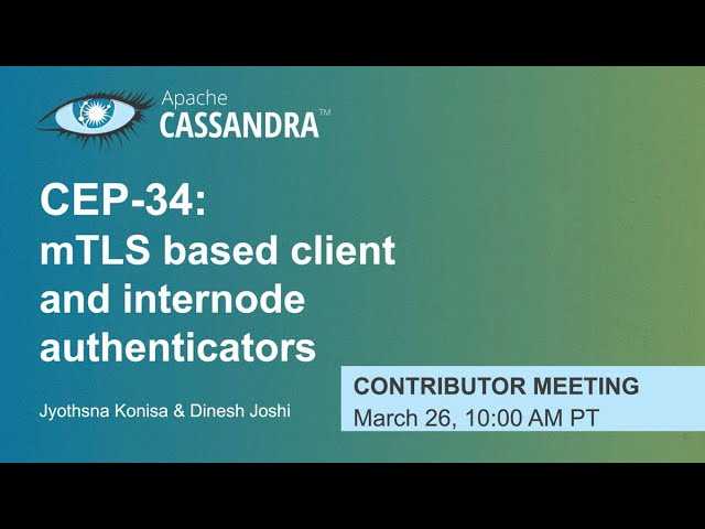 Apache Cassandra Contributor Meeting | March 26, 2024